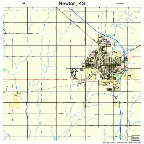 Newton Kansas Street Map 2050475