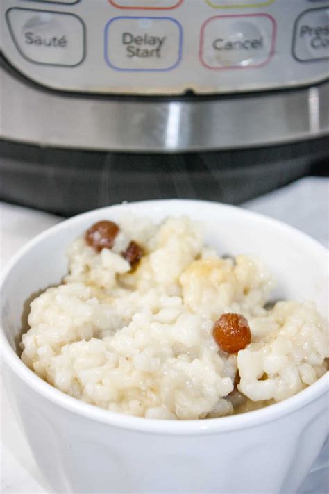 Instant Pot Arborio Rice Pudding - Dairy Free - Kiss Gluten Goodbye