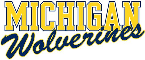 images of michigan wolverines logo | Michigan Wolverines | Word mark ...