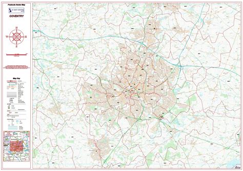 Postcode City Sector Map - Coventry - Digital Download – ukmaps.co.uk