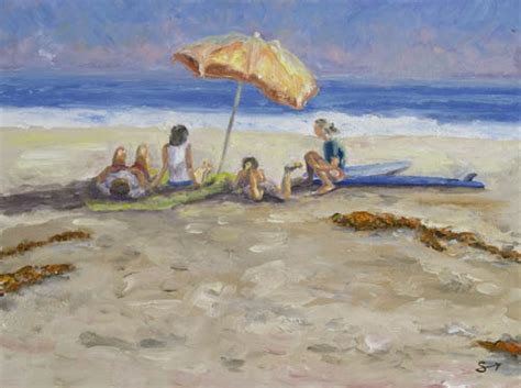 Whimsical Beach Painting at PaintingValley.com | Explore collection of ...