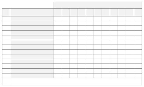 Blank Chart With Lines - 10 Free PDF Printables | Printablee