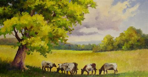 Nel's Everyday Painting: Grazing Cows - SOLD