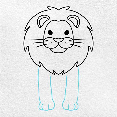 Lion Drawing Pictures For Kids