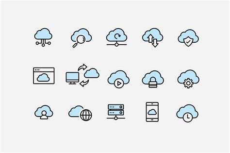 15 Cloud Computing Icons - Creative VIP