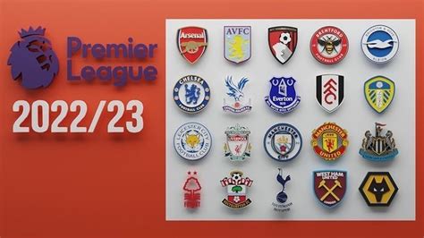 3D model Premier League 2022-23 Teams logo VR / AR / low-poly | CGTrader