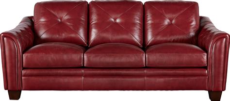 Red Leather Sofa – Flower Love