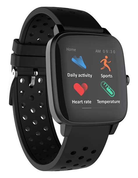 Smart Watch with Dynamic Heart Rate, Temperature, Blood Oxygen, and ...