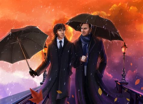 Umbrellas and Leaves - Mycroft Holmes Fan Art (28260392) - Fanpop