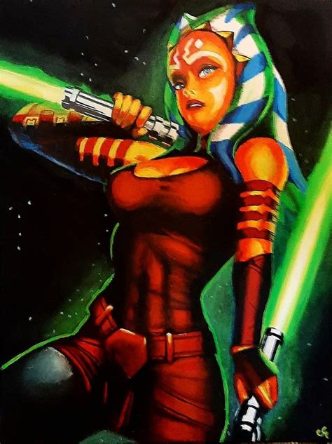 Ahsoka Tano Painting by Colin Gee | Saatchi Art