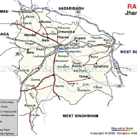 The road map to Ranchi district | Download Scientific Diagram