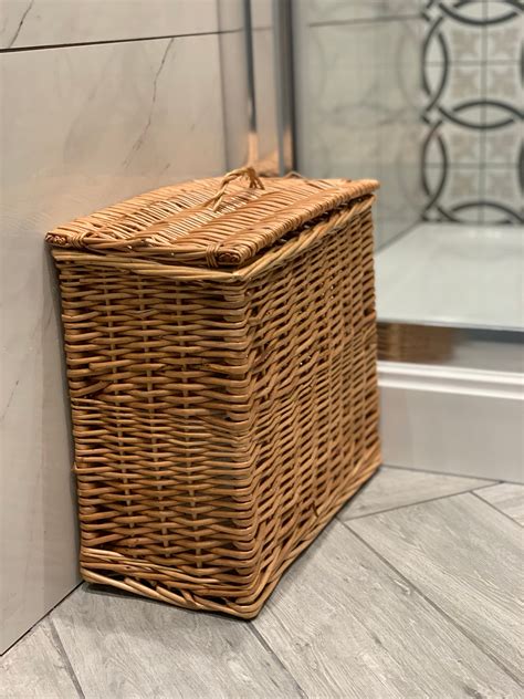 Bathroom Storage Unit With Wicker Baskets – Rispa