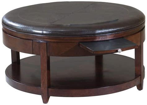 Leather Round Ottoman Coffee Table - Ideas on Foter