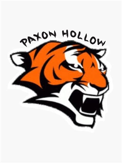 "Paxon Hollow Middle School PHMS Tigers Logo" Sticker by gabrielamm28 ...