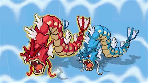 Lake of Rage SHINY ALPHA Gyarados Fight PokeMMO Johto - YouTube