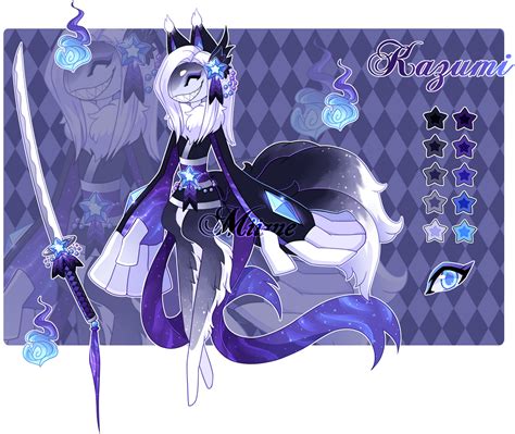 Scarfox Kazumi Ref Sheet by Miizue on DeviantArt in 2021 | Mythical ...