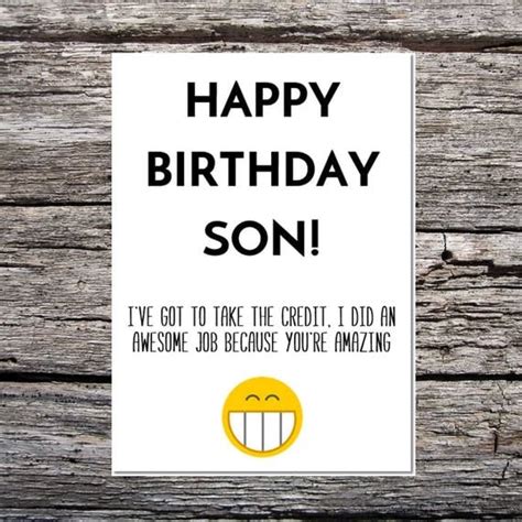 son birthday card funny son birthday card funny happy