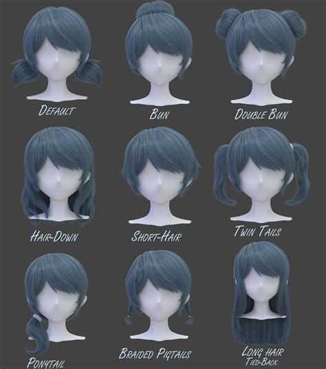 How To Draw Anime Hairstyles For Girls With Long Hair