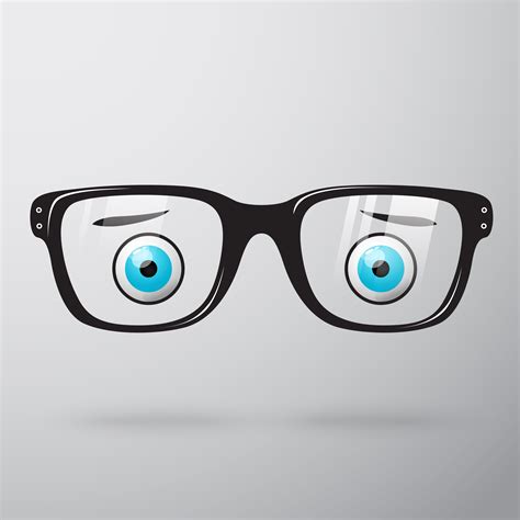 Worried glasses with eyes 430205 Vector Art at Vecteezy