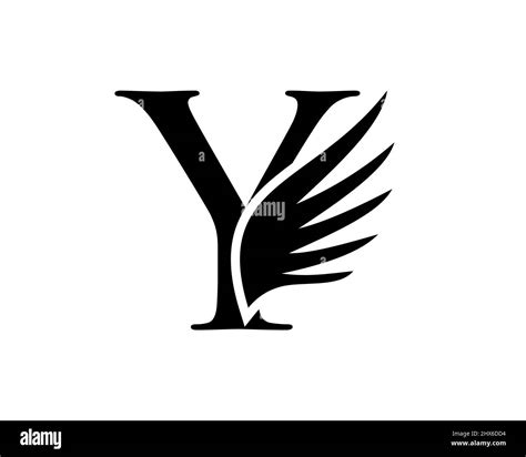 Y Letter Wing Logo Design. Initial Flying Wing Y Letter Logo. Letter Y ...