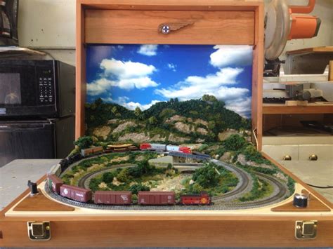 Z scale train in a briefcase | Z scale trains, Model railroad, N scale ...