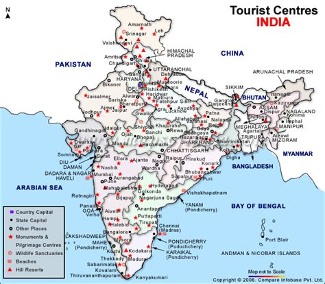 India Tour Map - ToursMaps.com