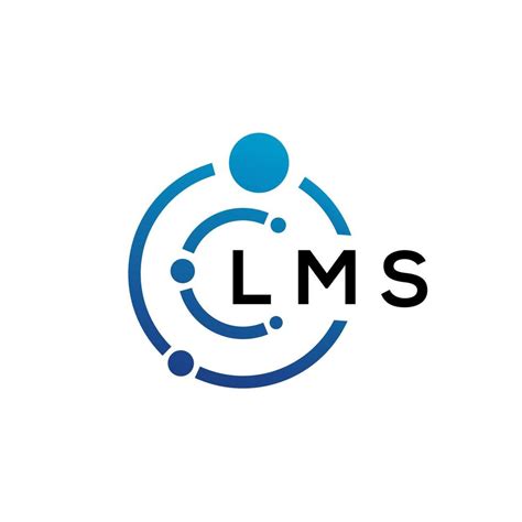 LMS letter technology logo design on white background. LMS creative ...