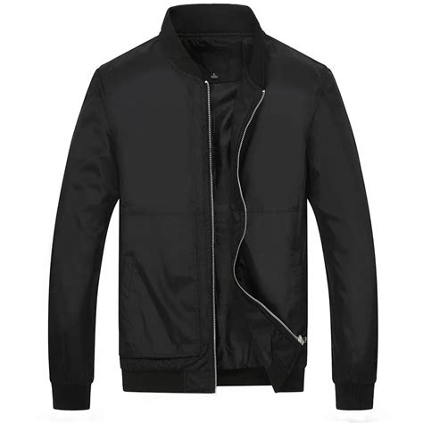 High Quality Autumn Bomber Jacket Men Spring Male Black Slim Jackets ...