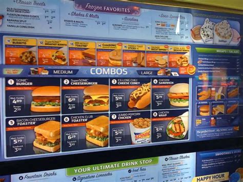 Sonic Drive-in Menu, Menu for Sonic Drive-in, Winnsboro, Winnsboro ...