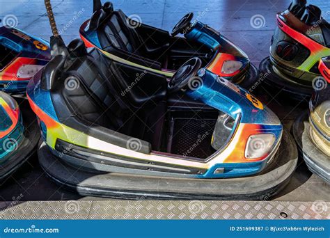 Electric bumper cars stock image. Image of funfair, autodrom - 251699387