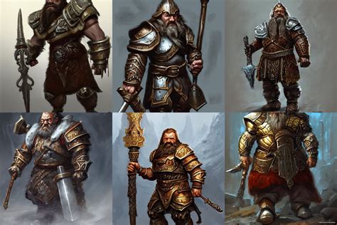 prompthunt: highly detailed concept art of dwarf in full dwarven armor ...