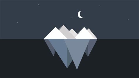 1920x1080 Resolution Iceberg Minimalist 1080P Laptop Full HD Wallpaper ...