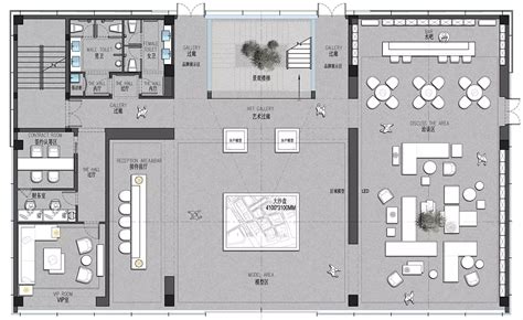 Modern Office Building Floor Plan