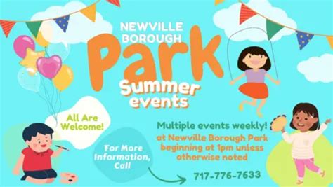 Summer Park Events | Newville Borough