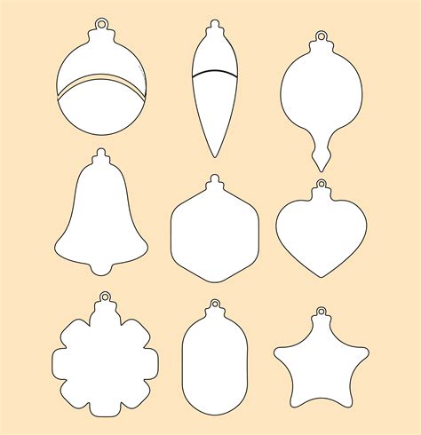 Christmas Ornament Patterns - 10 Free PDF Printables | Printablee