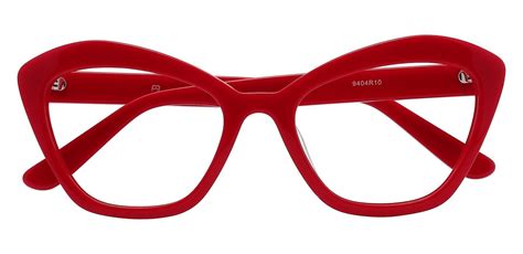 Geneva Cat Eye Prescription Glasses - Red | Women's Eyeglasses | Payne ...