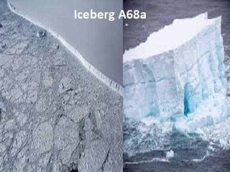 What is giant Antarctic Iceberg A68a?