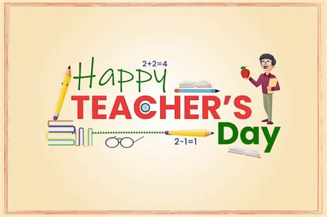 Premium Vector | Creative banner design for happy teacher's day