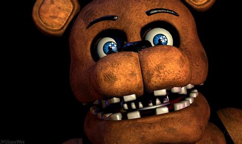 Freddy fazbear jumpscare fnaf 1 fanart - nolfwi