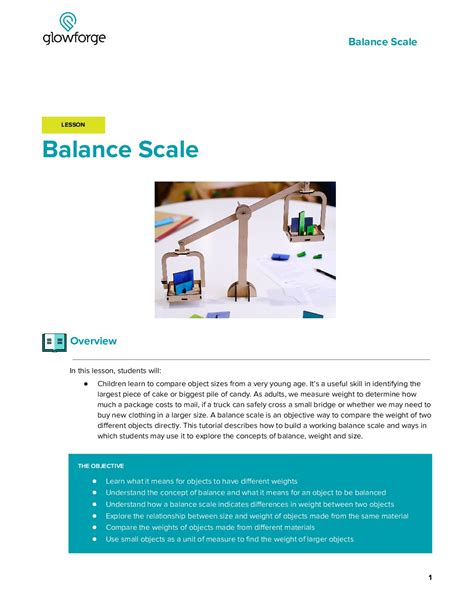 Balance Scale - Glowforge EDU