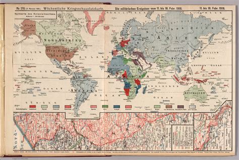 World War I Map (German), Nr. 176. Military Events ... to February 18 ...