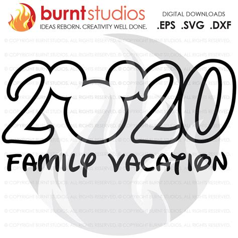 SVG Cutting File, 2020 Walt Disney World, Mickey Mouse, Magic Kingdom ...