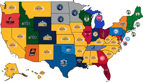 Most Popular NBA Team by State 2024