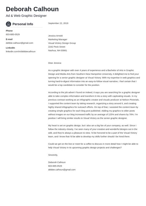 Graphic Designer Cover Letter Examples for 2024