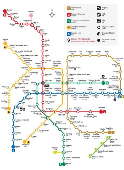 Taipei train station map - Taipei railway station map (Taiwan)