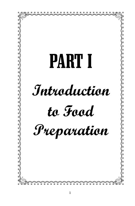 A Guide to Food Selection Preparation and Preservation - 1 PART I ...