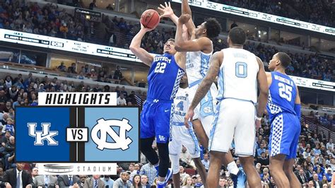 No. 19 Kentucky vs. No. 9 North Carolina Basketball Highlights (2018-19 ...