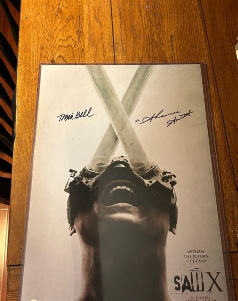 Signed Saw X poster just came in! : r/saw