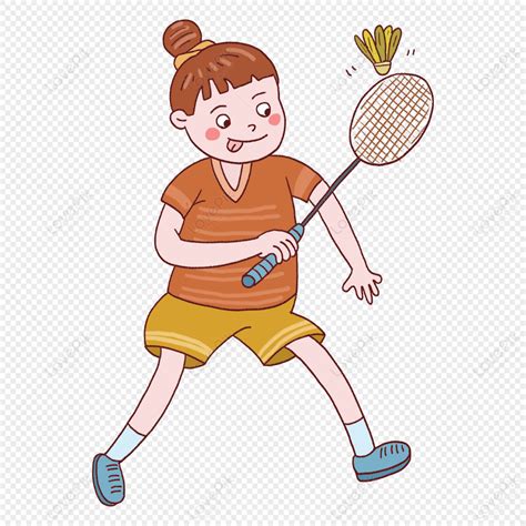 Girl Playing Badminton PNG Free Download And Clipart Image For Free ...