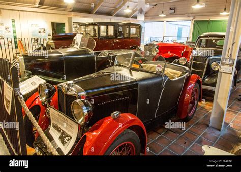 Classic Cars In The Brooklands Museum Weybridge London UK Stock Photo ...